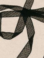 Thumbnail for your product : RED Valentino boxy lace bow sweater
