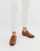 Thumbnail for your product : Base London Fleming embossed loafer in camel