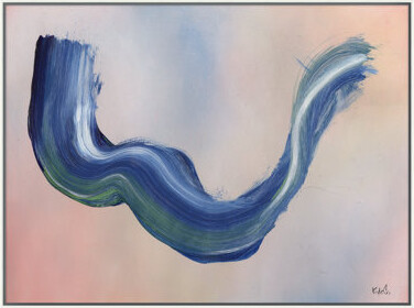 Grand Image Home Color Flow 1 by Kyle Goderwis - Floater Frame Print on Canvas