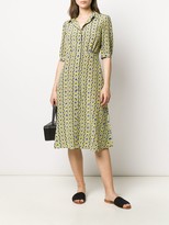 Thumbnail for your product : Aspesi Graphic-Print Silk Dress