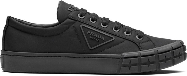 Prada Wheel Cassetta low-top sneakers - ShopStyle Trainers 