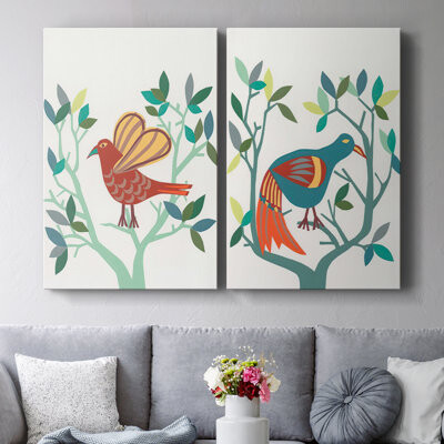 Red Barrel Studio WhittyBirdI-Premium Gallery Wrapped Canvas -Ready to Hang