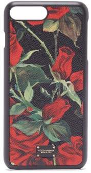 Dolce & Gabbana Iphone 7/8 Plus Rose Print Case - Womens - Black Red