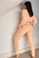 Thumbnail for your product : boohoo Slash Neck Knitted Tracksuit