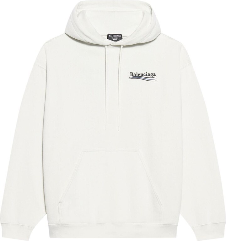Balenciaga Campaign logo hoodie - ShopStyle