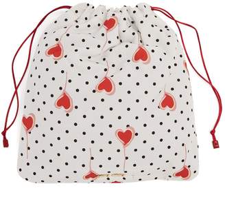 Miu Miu Heart-print nylon pouch
