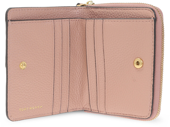 Tory Burch Wallet With Logo Women's Pink - ShopStyle
