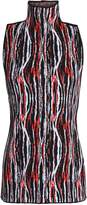 Thumbnail for your product : SOLACE London Open-back Printed Jacquard-knit Top
