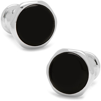 Cufflinks Inc. Round Onyx Magnetic Cuff Links, Black
