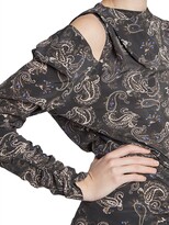 Thumbnail for your product : Isabel Marant Tosca Gathered Paisley Silk Minidress