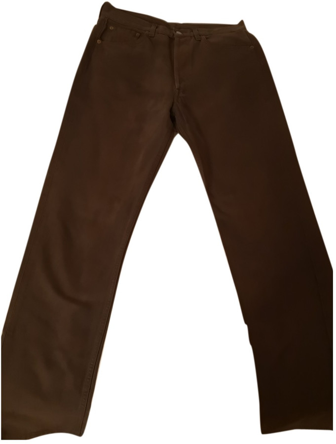 brown levi jeans 501