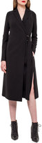 Thumbnail for your product : Akris Wrap Dress w/Pleated Back, Black