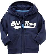 Thumbnail for your product : Old Navy Felt-Logo Zip-Front Hoodies for Baby