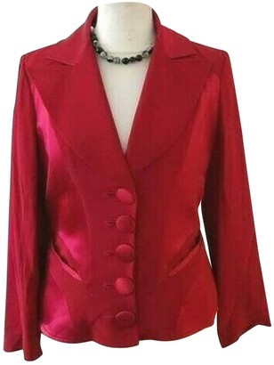 Christian Lacroix Red Silk Jacket for Women Vintage