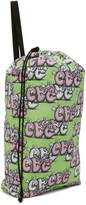 Thumbnail for your product : Comme des Garçons Shirt Green KAWS Edition Pattern Drawstring Bag