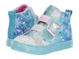 Thumbnail for your product : Skechers Twinkle Toes - Shuffle Lite 314019N (Toddler/Little Kid) (Blue/Multi) Girl's Shoes