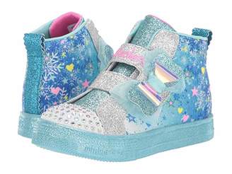 Skechers Twinkle Toes - Shuffle Lite 314019N (Toddler/Little Kid) (Blue/Multi) Girl's Shoes