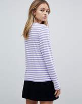 Thumbnail for your product : Monki Stripe Long Sleeve Top