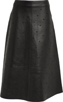 Leather Midi Skirt 