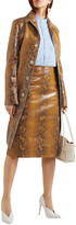 Thumbnail for your product : Marni Snake-effect Leather Skirt