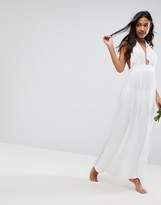 Thumbnail for your product : ASOS Design DESIGN BRIDAL Beach Maxi With Applique Detail