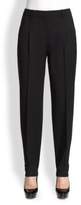 Thumbnail for your product : Lafayette 148 New York Pleated Stretch-Wool Pants