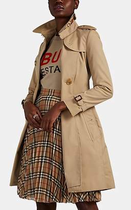 Burberry Women's Chelsea Cotton Gabardine Trench Coat - Neutral
