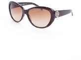Thumbnail for your product : Tory Burch brown tortoise print plastic cat eye sunglasses