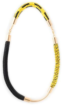 Marni contrasting panel necklace