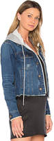 Thumbnail for your product : Central Park West Beacon Hooded Jean Jacket