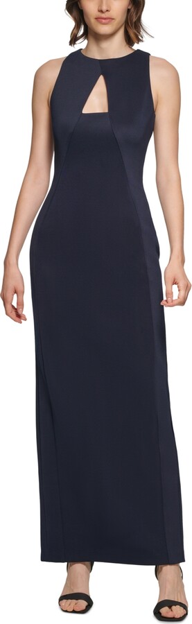 Calvin Klein Metallic High-Low Ball Gown - ShopStyle Evening Dresses