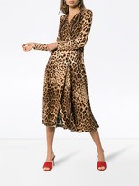 Thumbnail for your product : Dolce & Gabbana Leopard Print Flared Dress