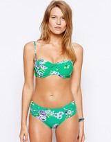 Thumbnail for your product : Seafolly Rococo Rose Ruched Side High Waisted Bikini Bottoms