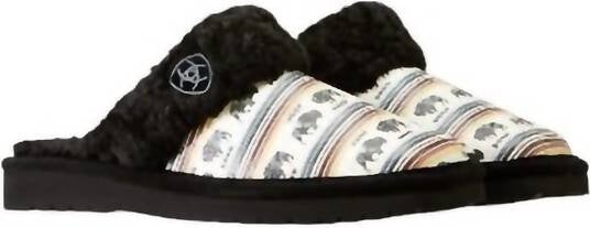 Ariat Women's Jackie Square Toe Slippers In Buffalo Print