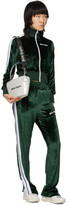 Thumbnail for your product : Palm Angels Green Chenille Lounge Pants