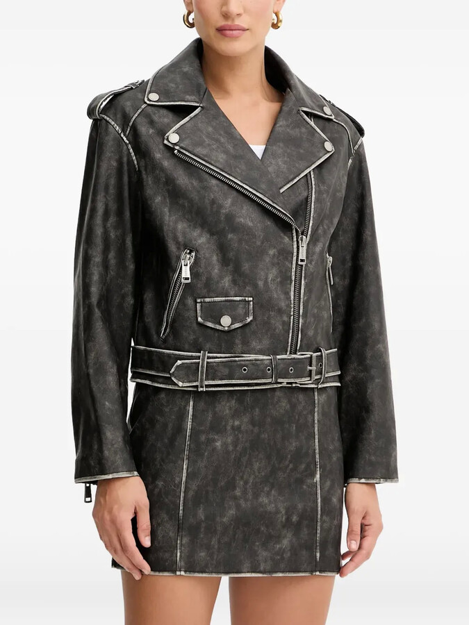 GUESS USA Belted Zip Jacket