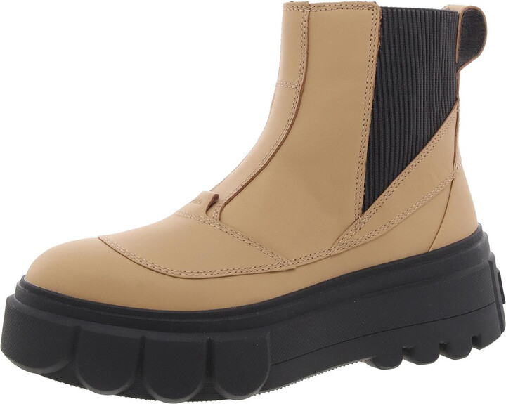 Sorel Caribou X Womens Leather Stretch Chelsea Boots