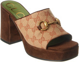 Thumbnail for your product : Gucci Gg Canvas Platform Sandal