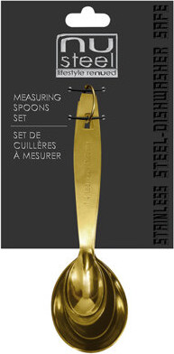 NU Steel Steel 4-Pieces Stainless Steel Measuring Spoon Set