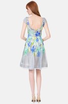 Thumbnail for your product : Kay Unger Print Silk Organza Fit & Flare Dress