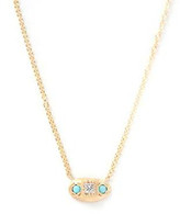 Thumbnail for your product : Margaret Elizabeth - Samara Necklace - Turquoise & Diamond