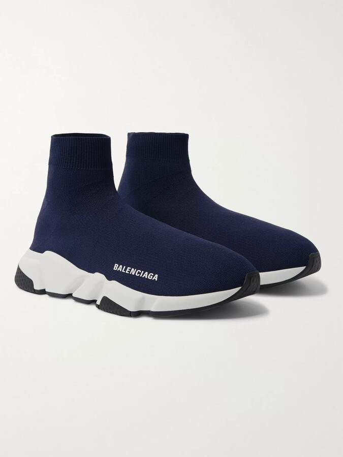 blue balenciaga sock runners