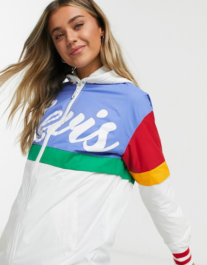 Levi's color-block logo jacket - ShopStyle