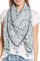 Thumbnail for your product : Rebecca Minkoff Wildflower Tassel Square Scarf