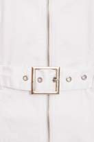 Thumbnail for your product : Quiz White Denim Zip Front Belted Midi Dress
