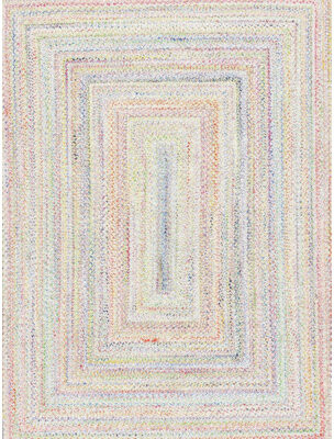 Isabelline Clintonville Geometric Handmade Rectangle 8'9\