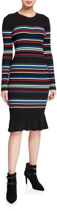 Parker Bruna Knit Striped Dress