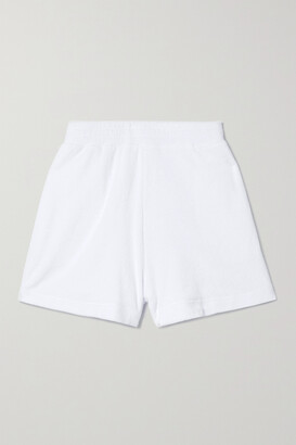 WSLY Cotton-blend Terry Shorts - White