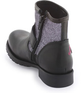 Thumbnail for your product : GUESS Sequined leather biker-style boots - Black