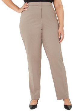 Alfani Plus & Petite Plus Size Modern Straight-Leg Pants, Created for Macy's